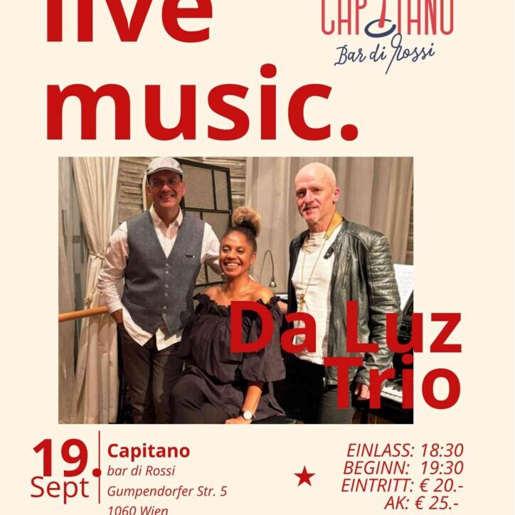 Beige and Red Minimalist Bold Live Music Poster - 1